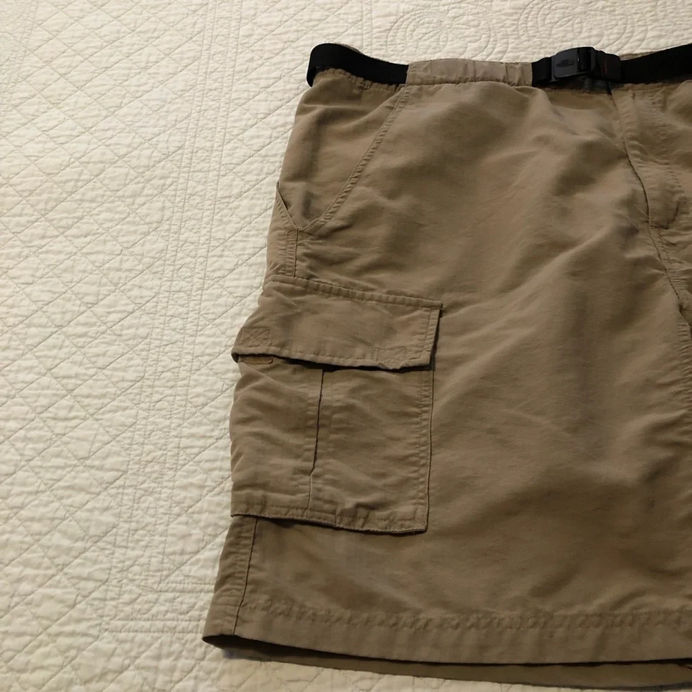 The North Face nylon cargo shorts. Size XL.